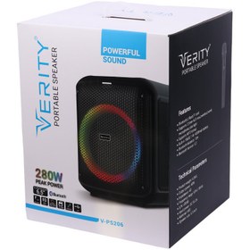 تصویر اسپیکر بلوتوثی وریتی V-PS206 + میکروفون Verity V-PS206 Wireless Speaker