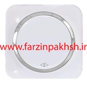 تصویر کلید و پریز دلند مدل آدا پلکسی سفید زه نقره ای Deland switches and sockets Ada White Silver Plexi