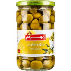تصویر زیتون شور مهرام 670 گرمی 