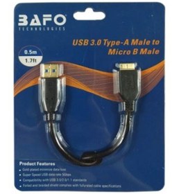 تصویر کابل Micro USB 3.0 (هارد) بافو 