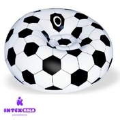 تصویر مبل بادی یک نفره اینتایم مدل YT111 طرح توپ فوتبال 
