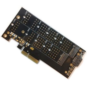 تصویر کارت PCI-E به M.2 ا Dual M.2 to PCIe Adapter Dual M.2 to PCIe Adapter