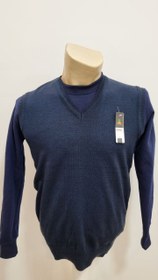 تصویر ژیله کاموا مردانه بافت ریز، کش سانی و تنخور عالی - زغالی / 80 