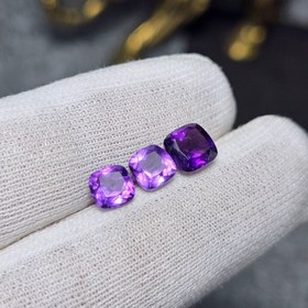 تصویر ست نگین سنگ آمیتیست معدنی کد 36495 