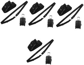 تصویر CALLARON 4 عدد بند چمدان بند چمدان بند بند بند سنگین بند چمدان تسمه های چمدان تایید شده برچسب های چمدان کوله پشتی بند نایلونی پارچه آکسفورد مسافرتی 