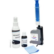 تصویر کیت شارژ کارتریج جت پرینتر مشکی پایه حلال 