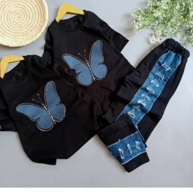 تصویر تیشرت و شلوار بگ دخترانه 