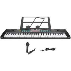 تصویر اسباب بازی کیبورد الکتریکی 61 کلید مدل Electronic Keyboard 61 Piano Key 6161UFB 