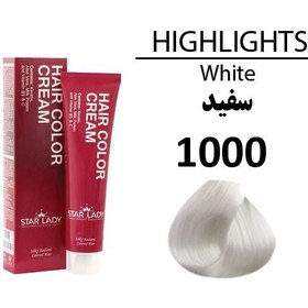 تصویر رنگ مو سری هایلایت 120میل استار لیدی 1000 Star Lady Highlight Shades Hair Color Cream 120ml