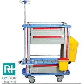 تصویر ترالی حمل دارو تمام ABS مدل H10 trolley