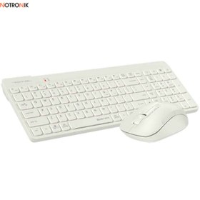 تصویر کیبورد و موس بی سیم a4tech مدل FG2300 keyboard & mouse wireless kb a4tech fg2300