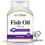تصویر کپسول ژلاتینی نرم روغن ماهی 1000 میلی گرم نیو سنتری ا New Century Fish Oil 1000 mg Capsule New Century Fish Oil 1000 mg Capsule