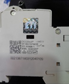 تصویر کلید مینیاتوری DC دوپل ETI 25 A 