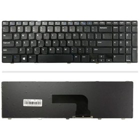 تصویر کیبورد لپ تاپ دل Dell Inspiron 3521 بدون فریم مشکی Keyboard Laptop Dell Inspiron 3521