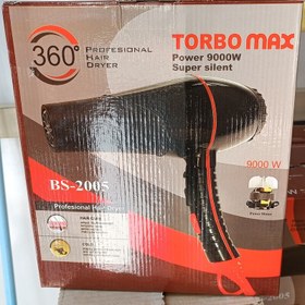 تصویر سشوار تربو مکس ۹۰۰۰W مدل BS_2005 موتور سنگین - تکفروشی Hairdryer Torbo max