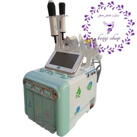 تصویر دستگاه هیدرافیشیال پلاژن دار 8 کاره موتور سنگین 2022 model 8-function hydrofacial machine