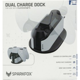 تصویر پایه شارژ ا Dual Charge Dock Dualsense Playstation 5 Spark Fox Dual Charge Dock Dualsense Playstation 5 Spark Fox