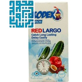 تصویر کاندوم کدکس مدل Red largo بسته 12 عددی ا Kodex Red largo Condoms 12PSC Kodex Red largo Condoms 12PSC