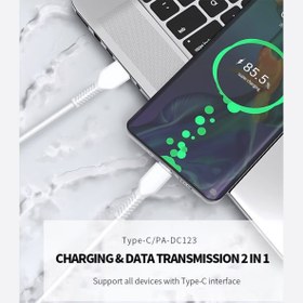 تصویر کابل تبدیل USB به MicroUSB پاواریال مدل PA-DC121 طول 1 متر 