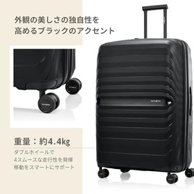 تصویر Samsonite Octolite Expandable Neo Small Cabin Polycarbonate Hard Sided 8 Wheel Spinner Luggage/Suitcase/Trolley Bag (White) (Double Wheel) 