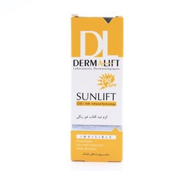 تصویر کرم ضد آفتاب غیر رنگی درمالیفت پوست های خشک /Sunscreen cream SPF50 dermalift 