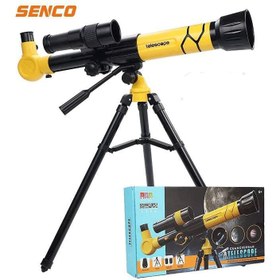 تصویر اسباب بازی تلسکوپ پایه دار ۴۰ برابر زوم مدل ۳ لنز 