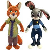 تصویر عروسک خرگوش و روباه زوتوپیا پولیشی اسباب بازی 40 سانتیمتر 