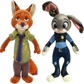 تصویر عروسک خرگوش و روباه زوتوپیا پولیشی اسباب بازی 40 سانتیمتر 