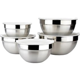 تصویر لگن استيل دربدار 5پارچه MRS 2001 