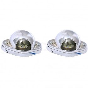 تصویر چراغ پلاک کرومی کف پا پیکان .پراید. نیسان بسته 2 عددی 