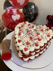 تصویر کیک قلب سابله 