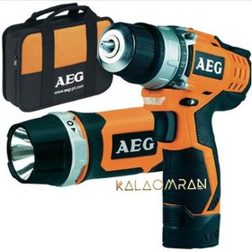 تصویر دریل پیچ گوشتی چکشی شارژی آ ا گ BS12C2 AEG BS12C2 Hammer Drill Driver