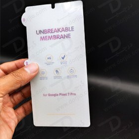 تصویر نانو برچسب هیدوروژل مات صفحه نمایش Google Pixel 7 Pro مدل Unbreakable Hydrogel Google Pixel 7 Pro Nano Matte Screen Protector Label