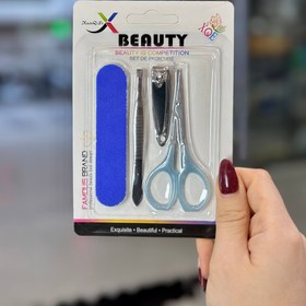 تصویر ست مانیکور 4 تیکه - آبی 