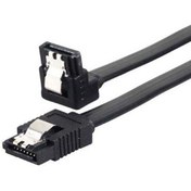 تصویر کابل دیتا ساتا 6 گیگ قفل دار 90 درجه 