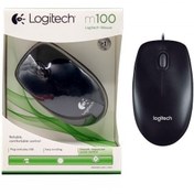 تصویر ماوس لاجیتک M100 باسیم Mouse Logitech M100 Wired