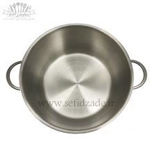 تصویر قابلمه تک استیل ام جی اس سایز 16کد PS4110 mgs single steel pot size 16 code ps4110