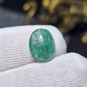 تصویر نگین سنگ طبیعی زمرد معدنی کد 36480 