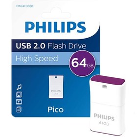 تصویر فلش مموری فیلیپس (Philips) مدل Pico ظرفیت 64 گیگابایت فلش مموری فیلیپس