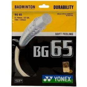 تصویر زه راکت بدمينتون يونکس مدل BG 65 ا Yonex BG 65 Badminton Racket Accessories Sports Yonex BG 65 Badminton Racket Accessories Sports