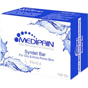 تصویر پن درماتولوژیک و شفاف کننده پوست چرب مدیپن Medipain , Oily And Acne Prone Skin Syndet Bar