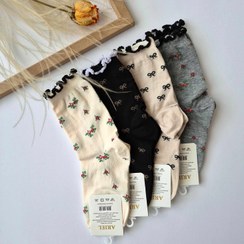 تصویر جوراب نیم ساق اسپرت لب فر دخترانه 