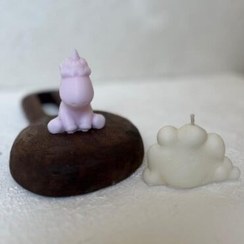 تصویر ست شمع اسب تک شاخ و ابرک 