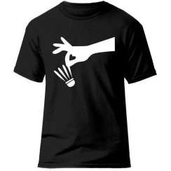 تصویر تیشرت ورزشی بدمینتون فشن لاین BDMNTN‌ 20 | مشکی/سفید 