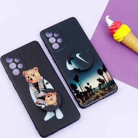 تصویر قاب فانتزی طرحدار پسرانه محافظ لنزدار + پاپ سوکت Samsung Galaxy A73 سری R Samsung Galaxy A73 Pop socket Cover Case
