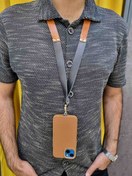 تصویر بند گوشی گردنی چرمی 