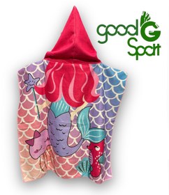 تصویر حوله پانچو پری دریایی 