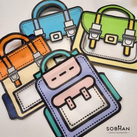 تصویر زیپ کیپ طرح کوله و کیف 