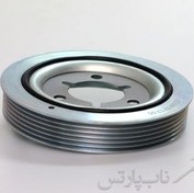 تصویر پولی سر میل لنگ پژو 206 تیپ 2 برند عظام 