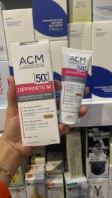 تصویر کرم ضد آفتاب ضد آب دپی وایت تینت SPF 50 ای سی ام رنگی اورجینال sunscreen Depiwhite Tint Cream Waterproof SPF 50 acm